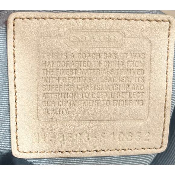 Coach Blue and Gray Tote Bag - Picture 15 of 16